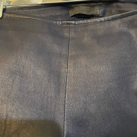 The row navy leather leggings zipper at ankle - Picture 5 of 7